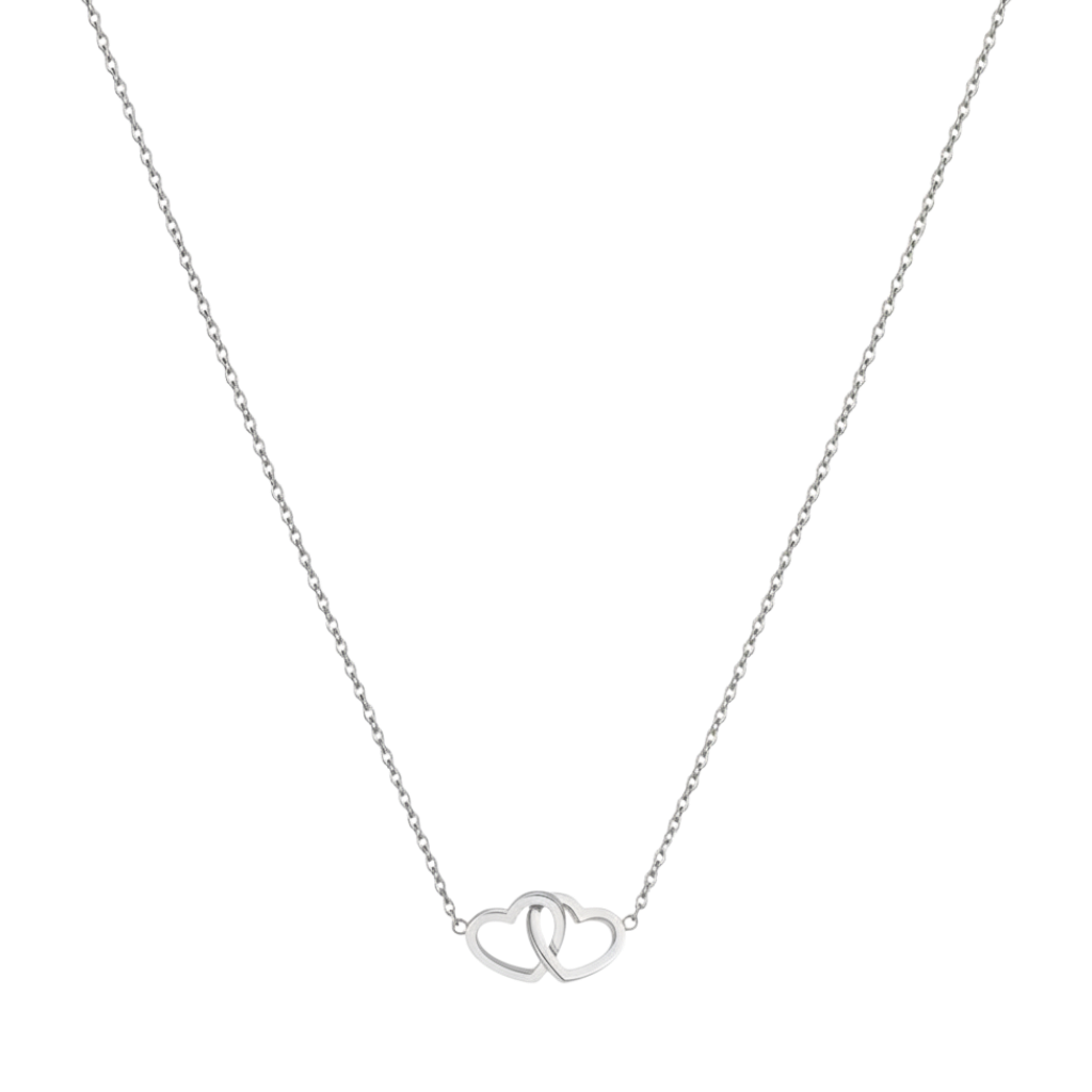 "Connected hearts" Halskette + Geschenkbox